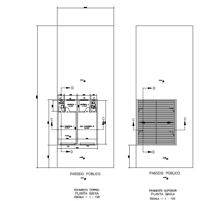 Construction detail layout plan dwg file