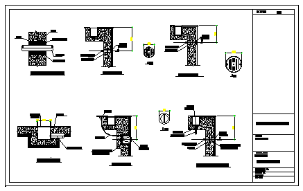 Construction detail of Swimming pool embedded large sample design drawing