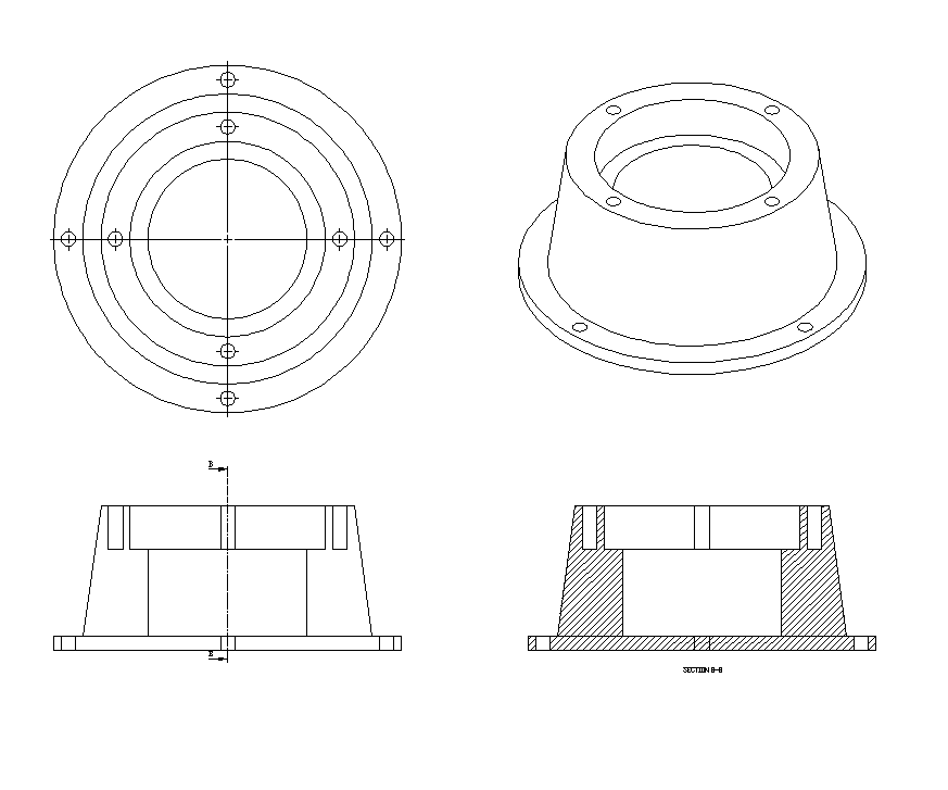 Construction equipment detail elevation and section layout file