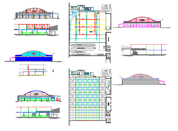 Construction of factory buildings