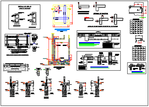 Construction plan detail dwg file