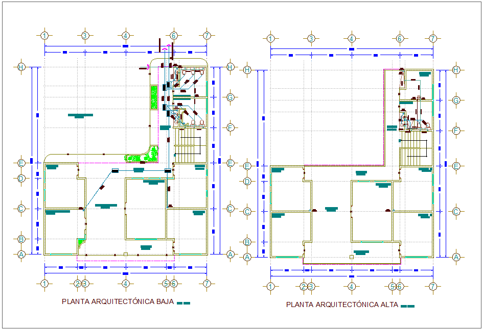 Construction view of floor plan of municipal agency dwg file