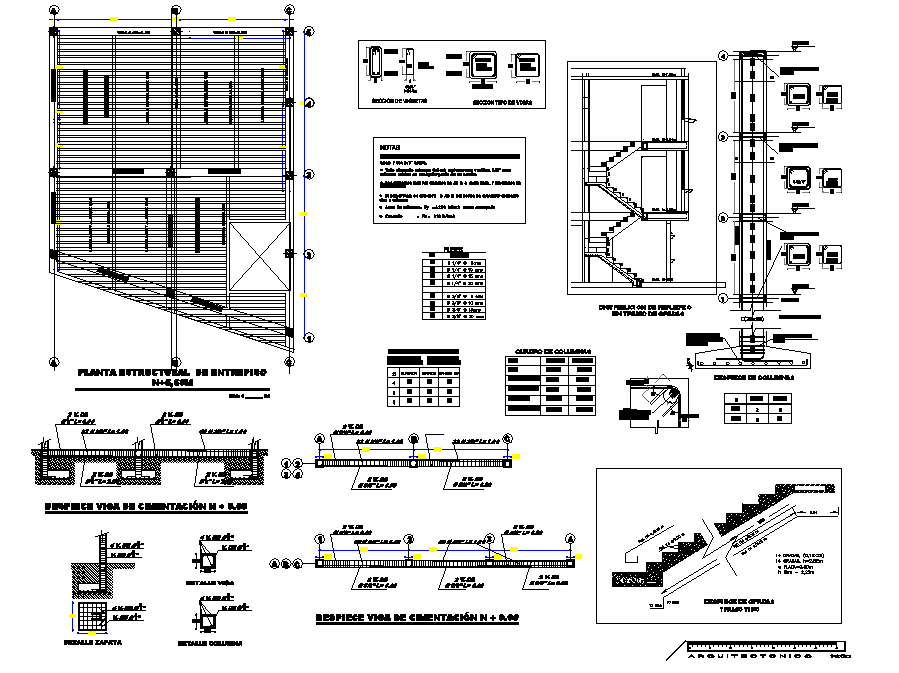 Construction view of house with cafe area with detail view dwg file