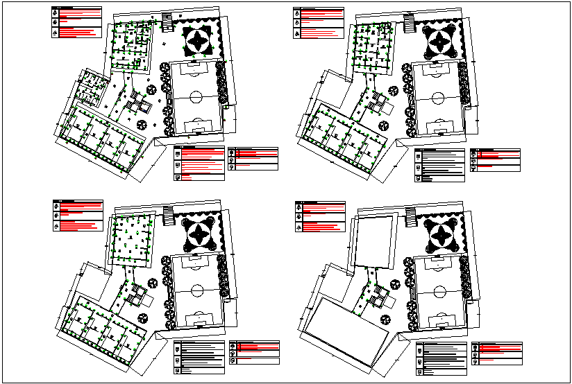 Construction view of school plan design dwg file