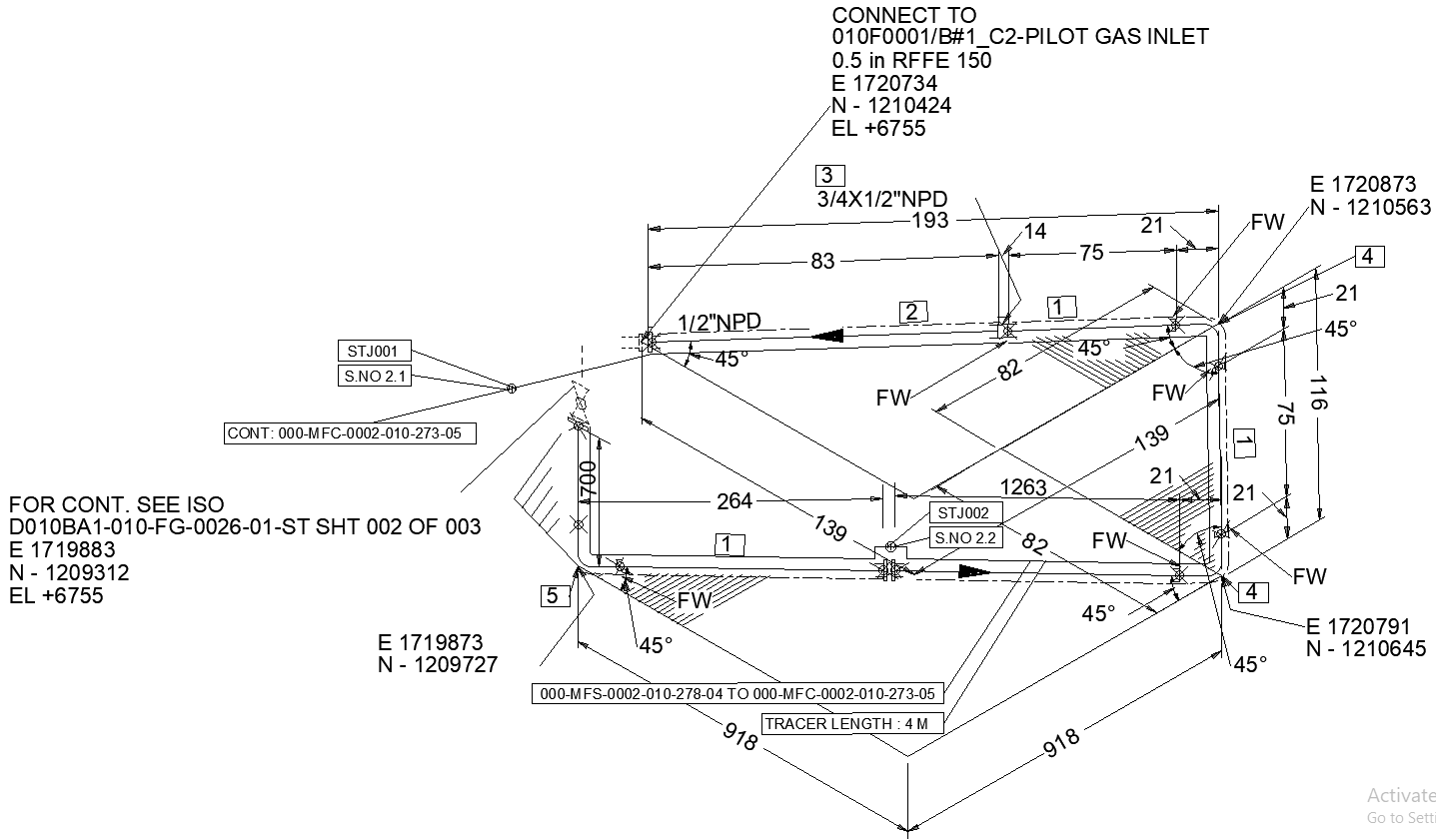 Construction Piping Drawings Details AutoCAD DWG File