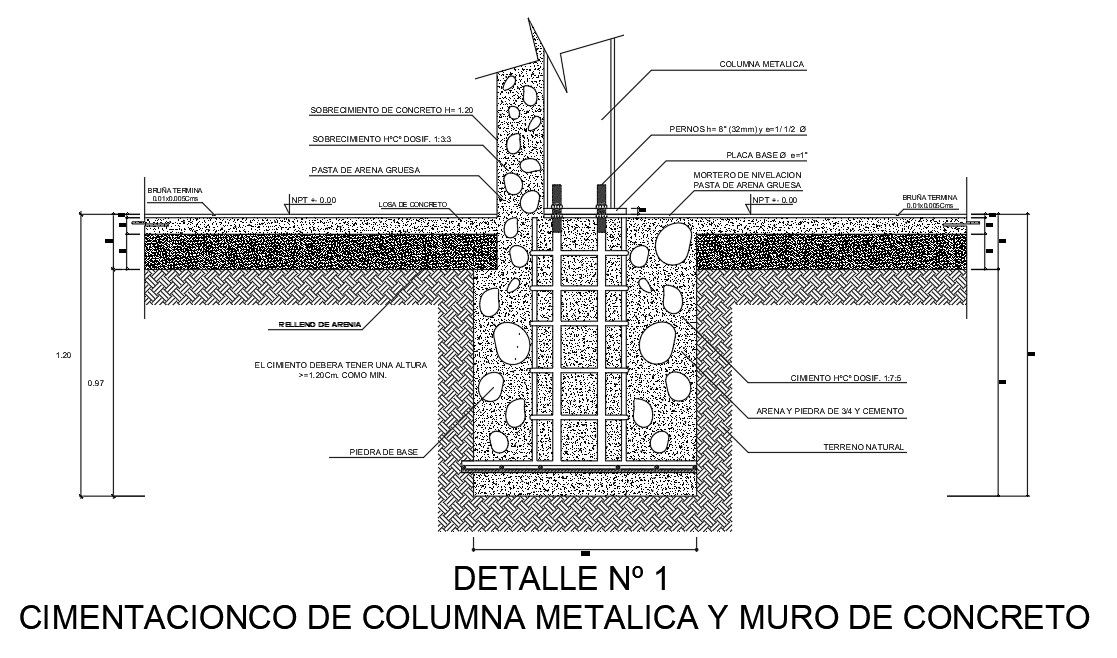 Construction details specified in this AutoCAD drawing file. Download this 2d AutoCAD drawing file.
