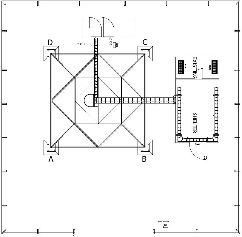 Construction site layout with detailing. in AutoCAD, dwg file.