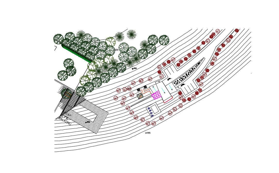 Contemporary House Design In AutoCAD File