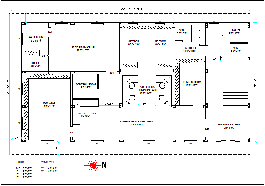 control room cad block, Control room plan view detail dwg file