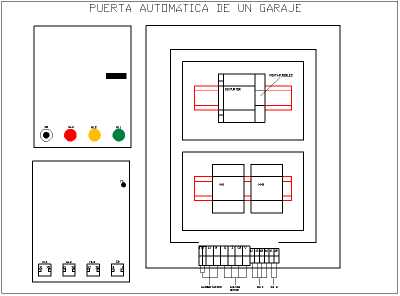 Control system view for automatic door for electrical