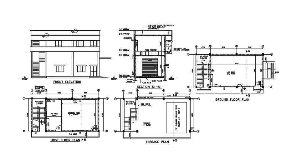 Control room detail. Download cad drawing file | CADBULL
