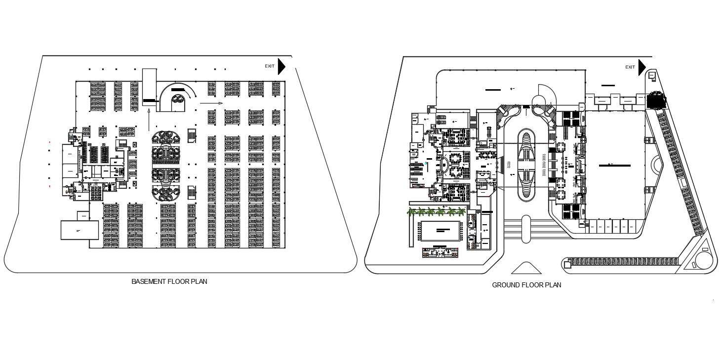 Convention Center Building CAD Drawing 