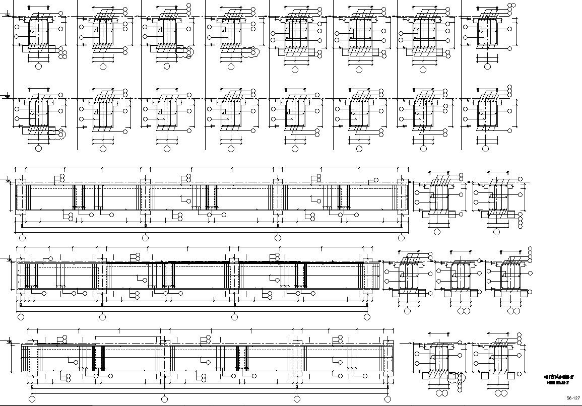 Core and column structure detail AutoCAD file , 2d drawing dwg file