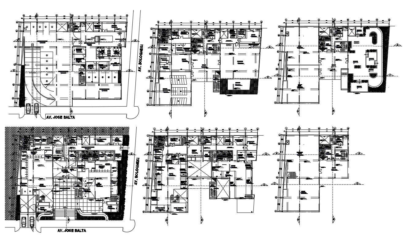 Corporate Building Layout Plan DWG