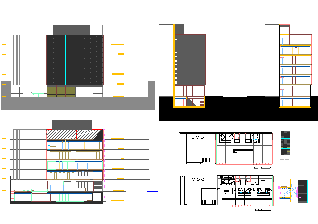 Corporate Building plan dwg file