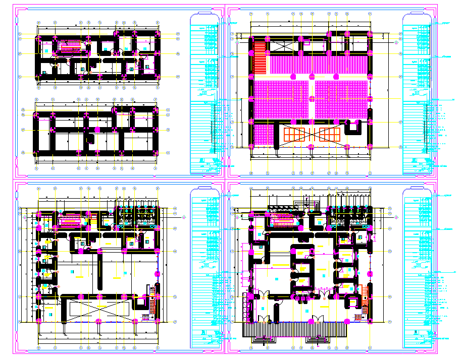 Corporate Office Building Construction plan dwg file
