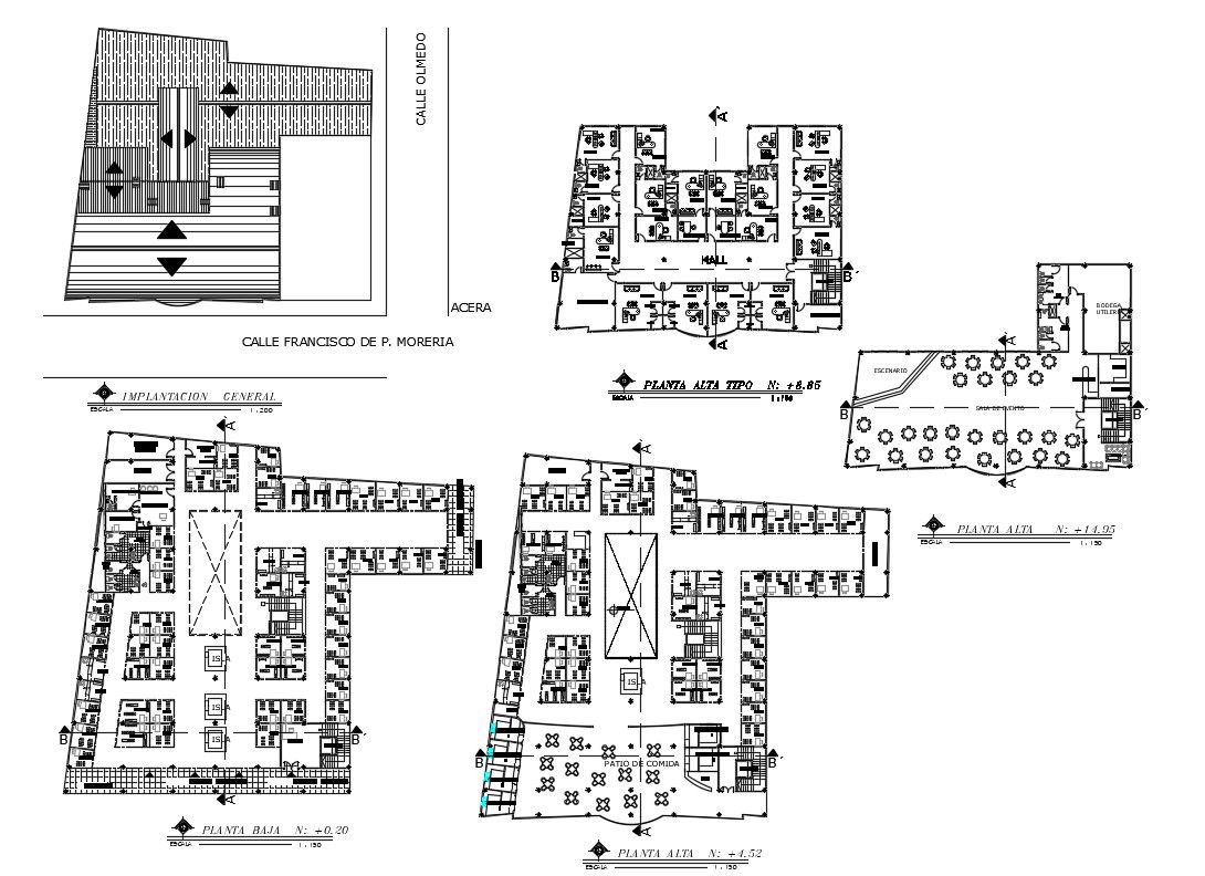 Corporate Office Floor Plan DWG File