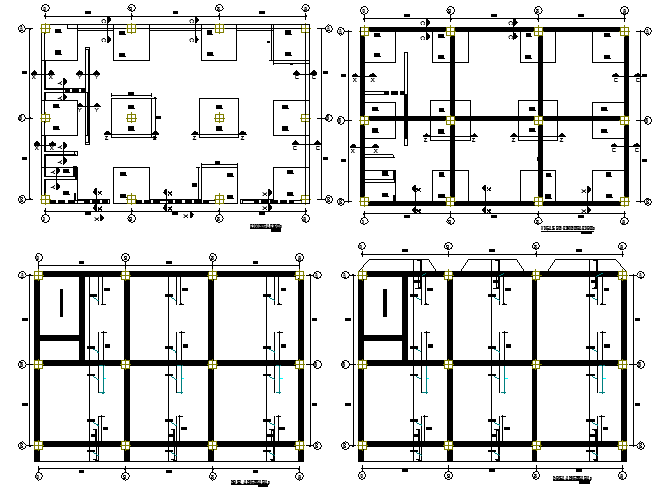 Corporate Office Structure Details and Elevation Plan dwg file