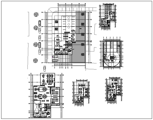 Corporate building floor plan dwg file