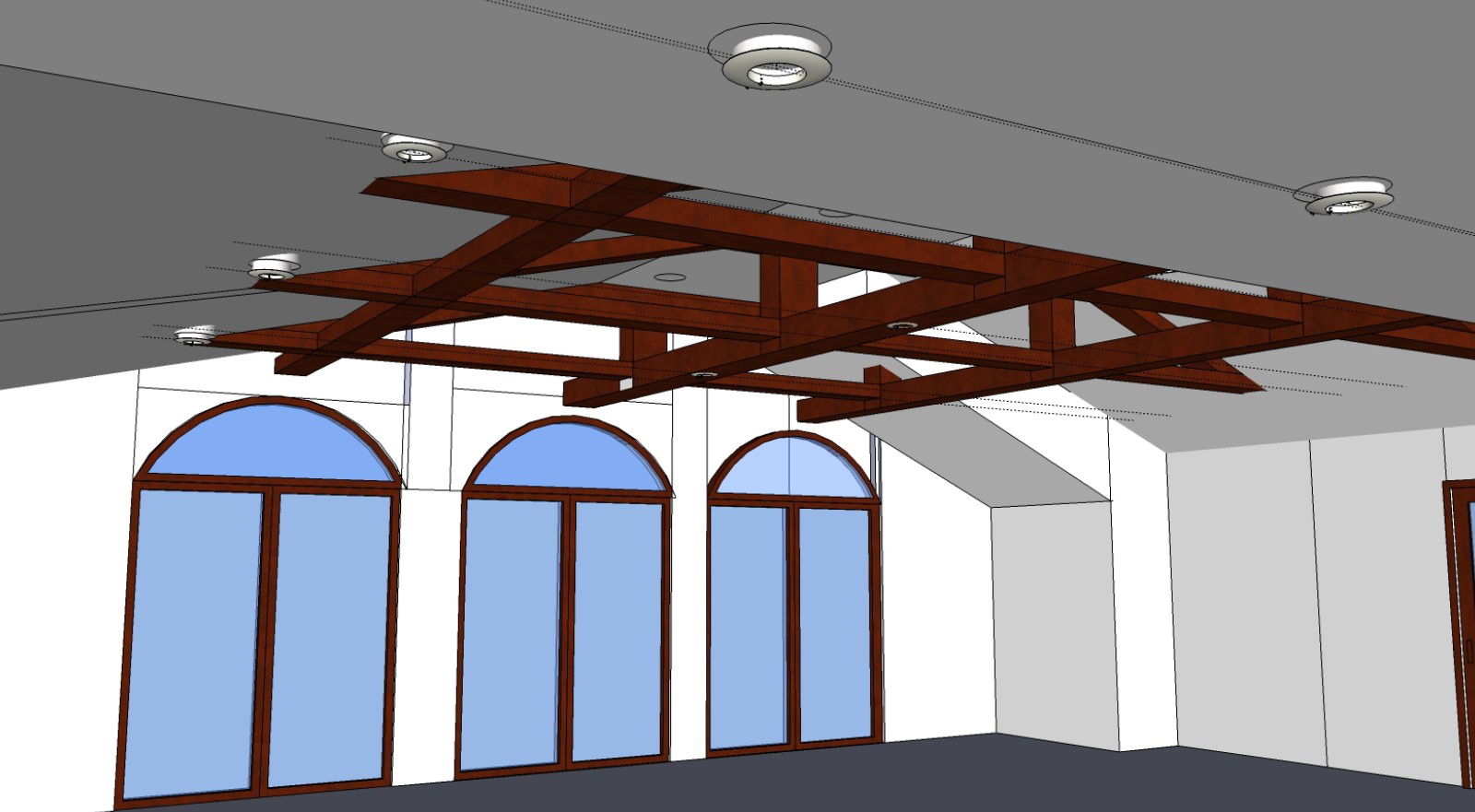 Corporate office 3d interior cad drawing details dwg file