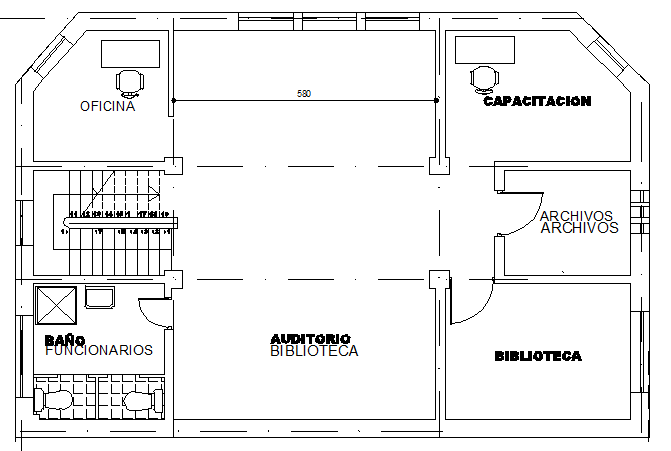 Corporate office architecture layout plan details dwg file