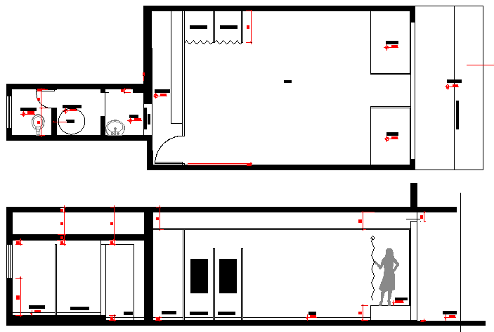 Corporate office architecture layout plan details dwg file