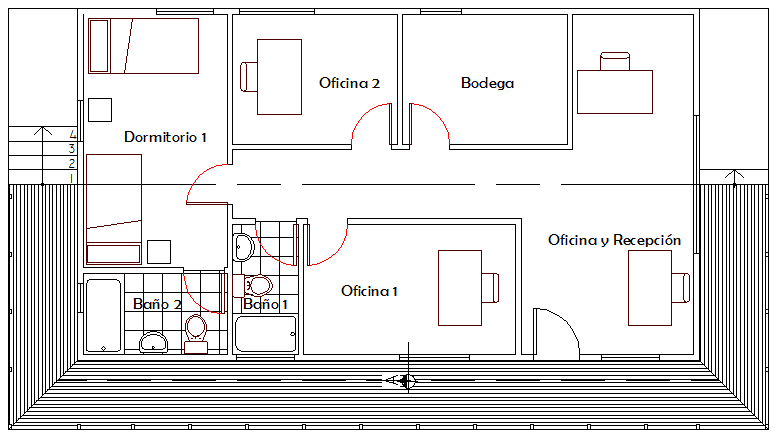 Corporate office architecture layout plan details dwg file