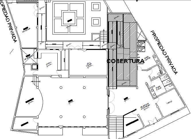 Corporate office architecture layout plan details dwg file