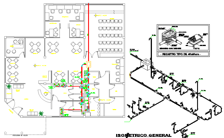 Corporate office architecture project dwg file
