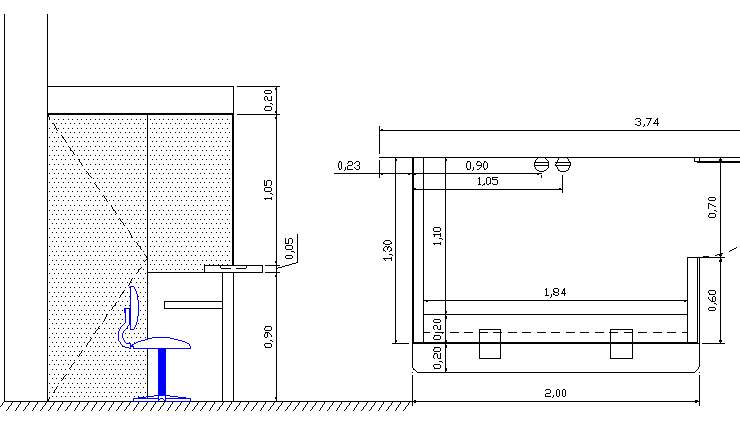 Corporate office architecture project dwg file