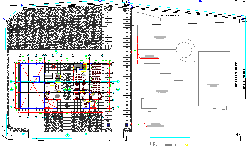 Corporate office building architecture layout plan details dwg file