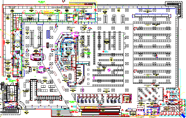 Corporate office building architecture layout plan dwg file