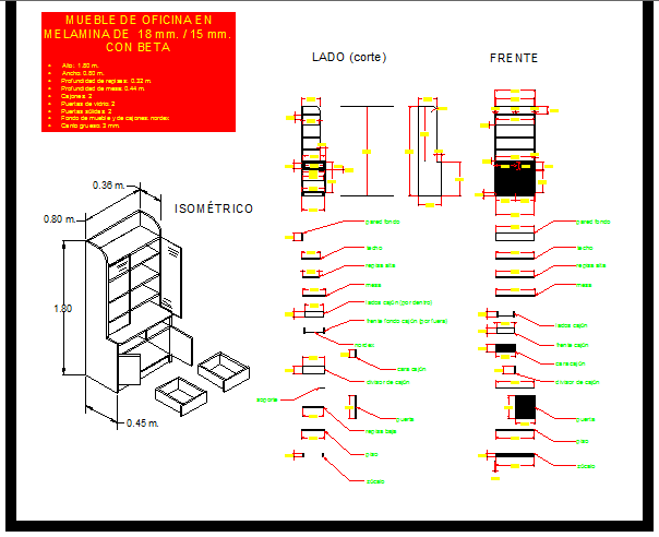 Corporate office furniture details dwg file
