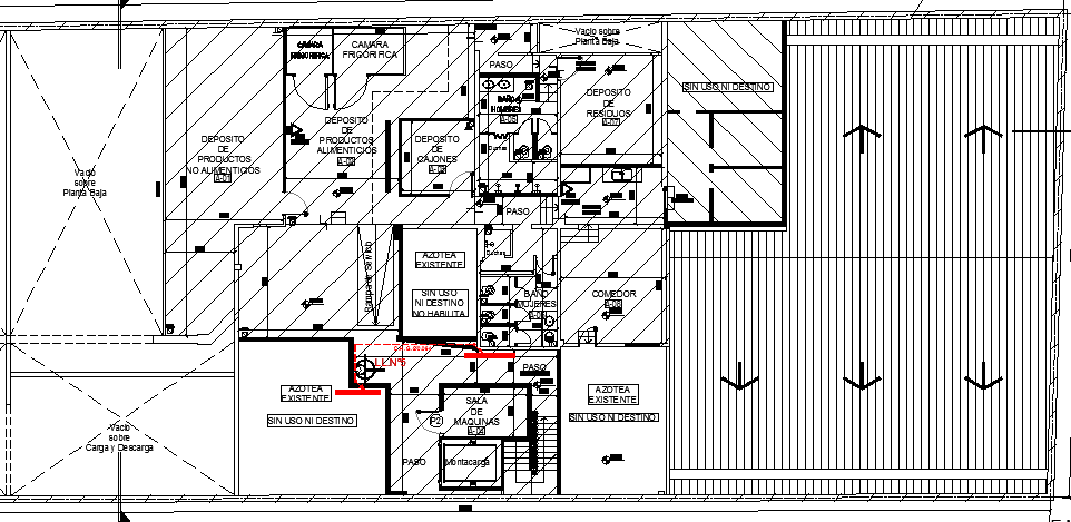 Corporate office layout of industrial plant dwg file