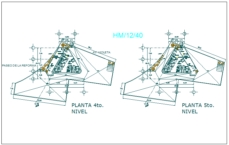 Corporate structure plan detail view dwg file