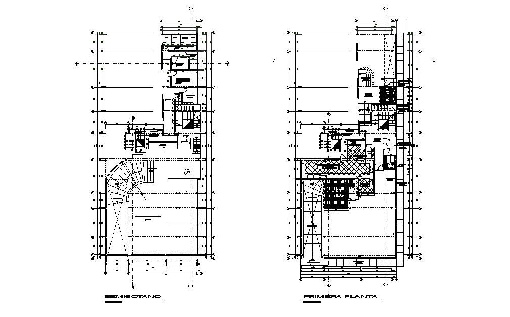 Corporate Office Building separated in this AutoCAD DWG file. Download this 2d AutoCAD drawing file.