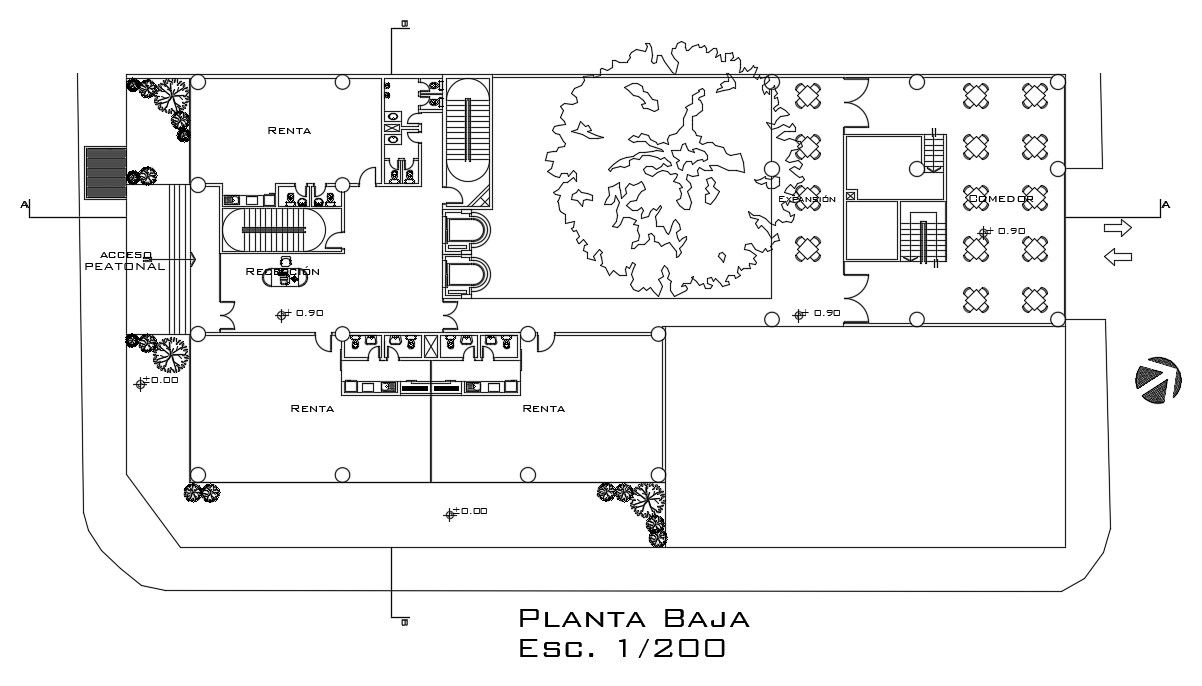Corporate Office Floor Plan AutoCAD Drawing Download DWG File