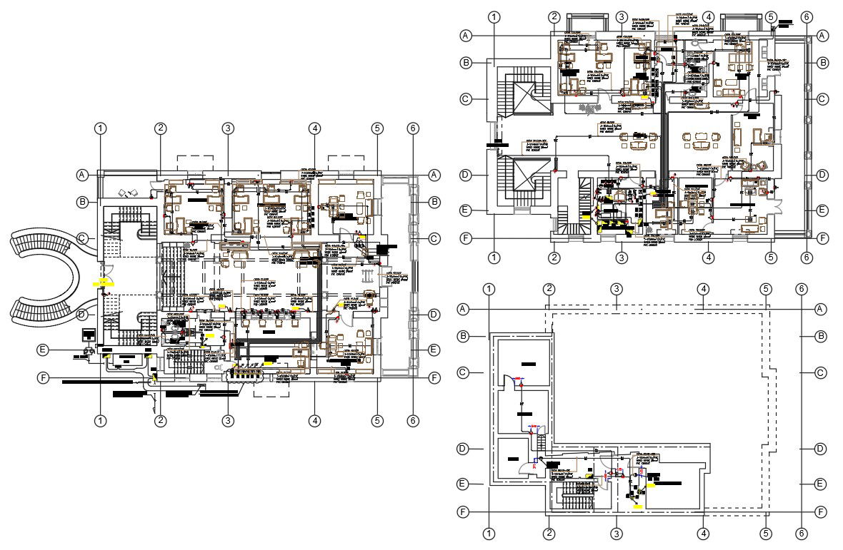 Corporate Office Furniture Layout Plan AutoCAD File