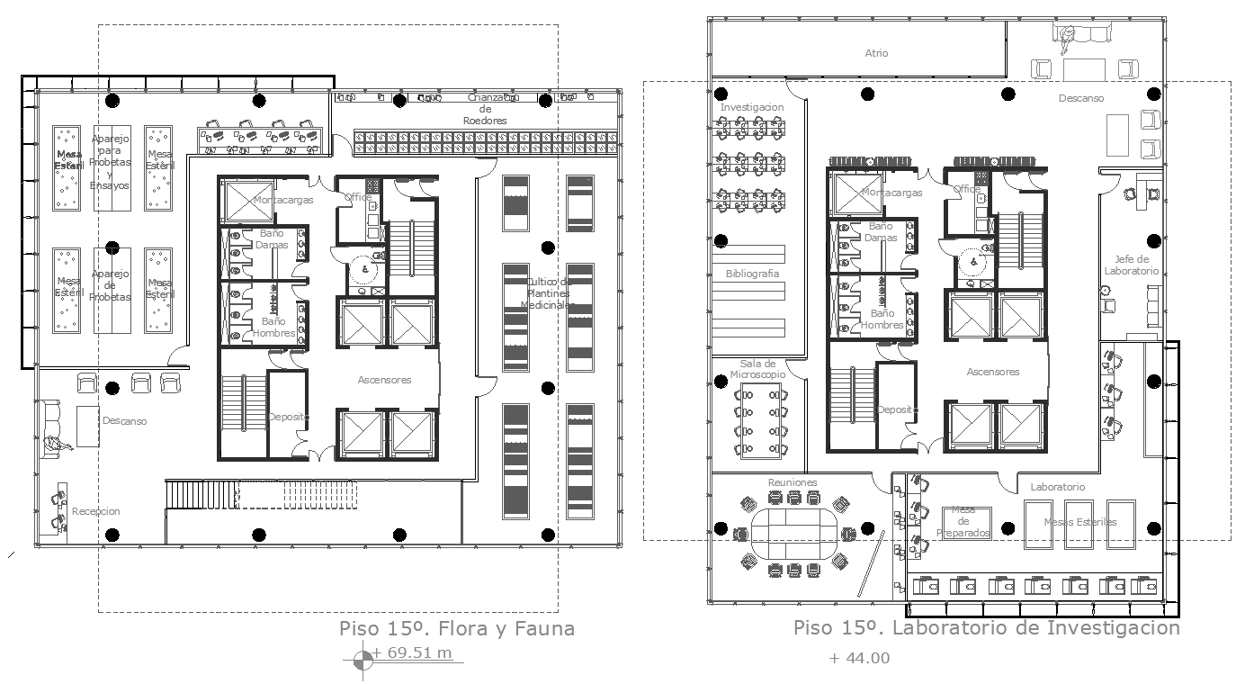 Corporate Office Layout Plan AutoCAD Drawing Download DWG File