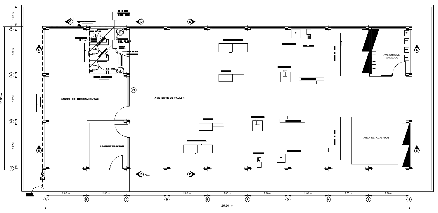 Corporate Office Toilet Plumbing Detail CAD Drawing DWG File