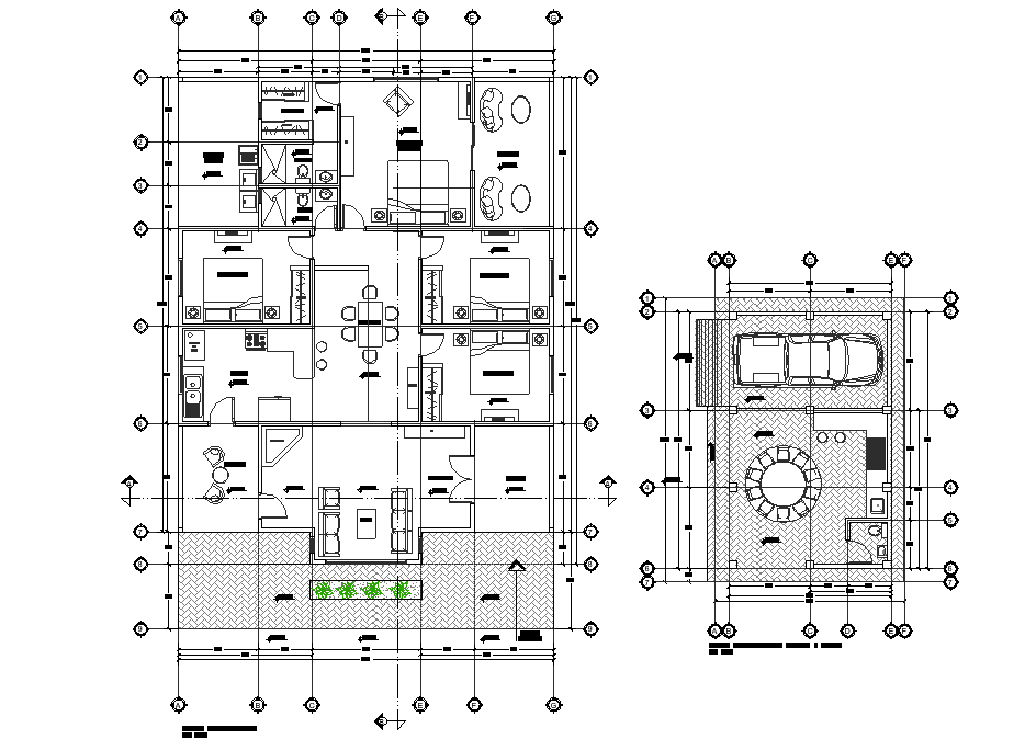 Cottage plan layout file