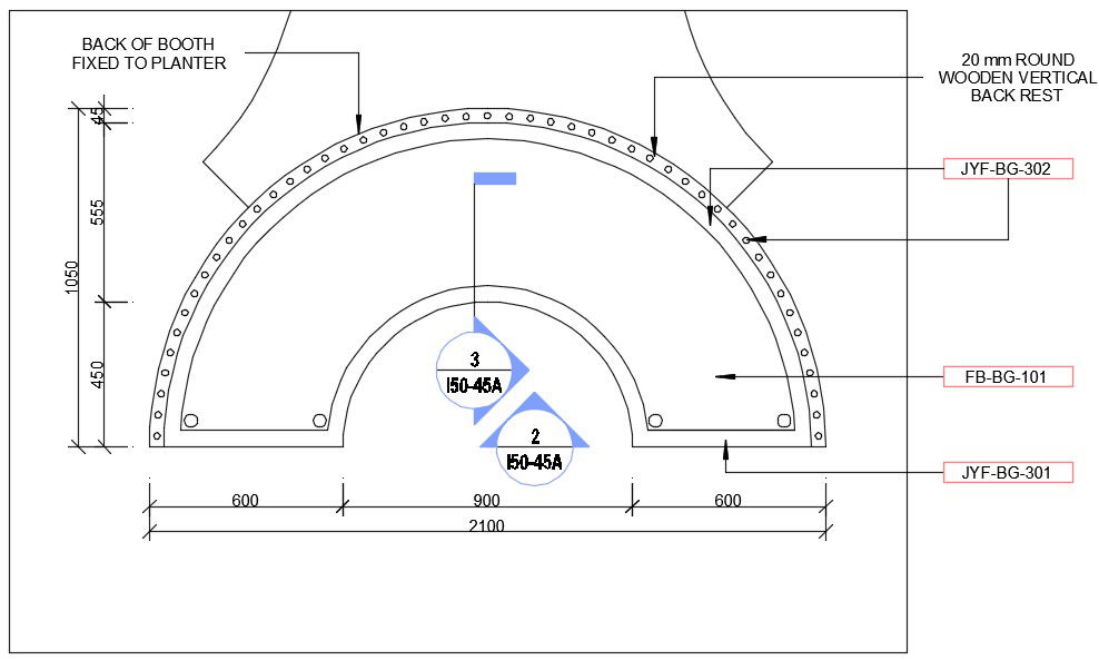 Counter plan of reception specified in this AutoCAD drawing file. Download this 2d Autocad drawing file.