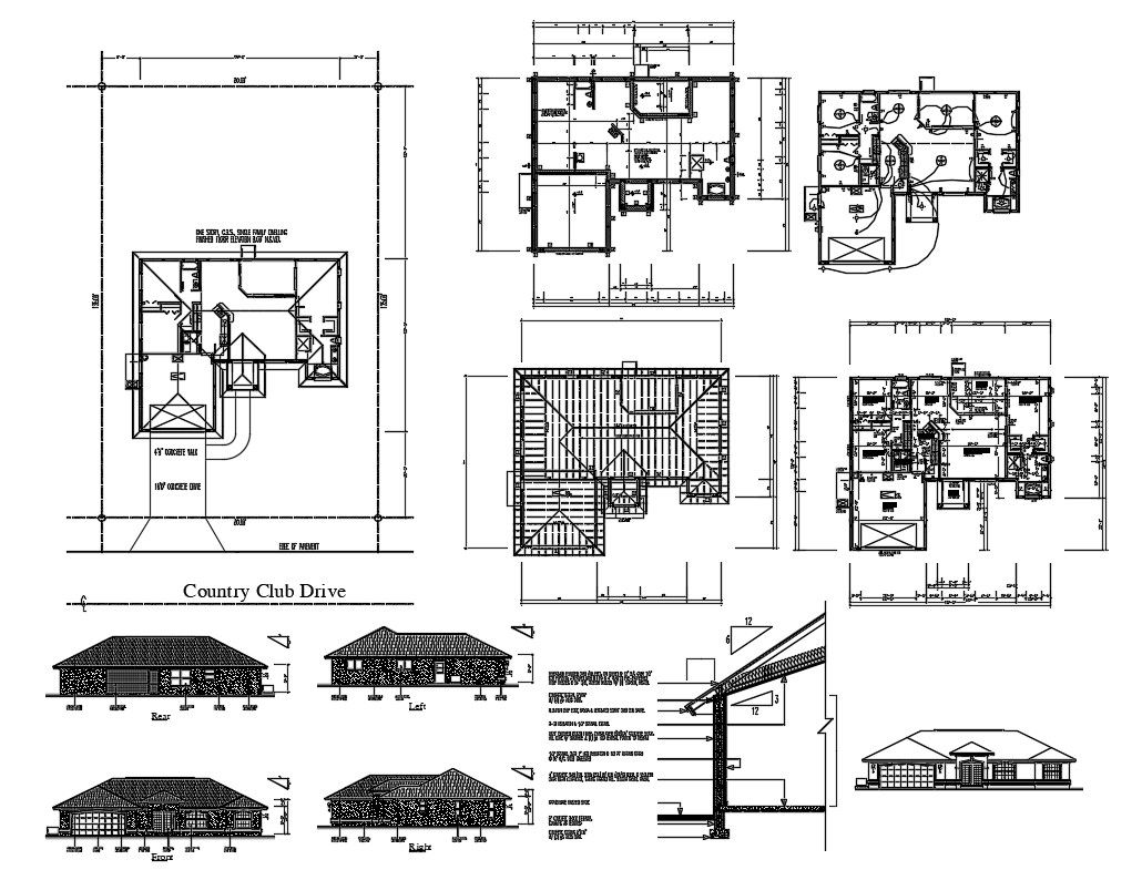 Country Club Drive Project AutoCAD File