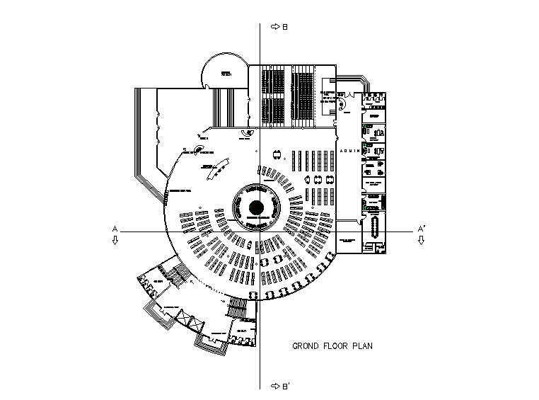Courtyard plan detail stated in this AutoCAD file. Download 2d autocad drawing file.