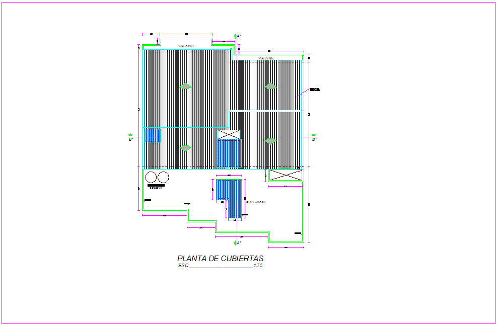 Cover floor plan of housing design dwg file