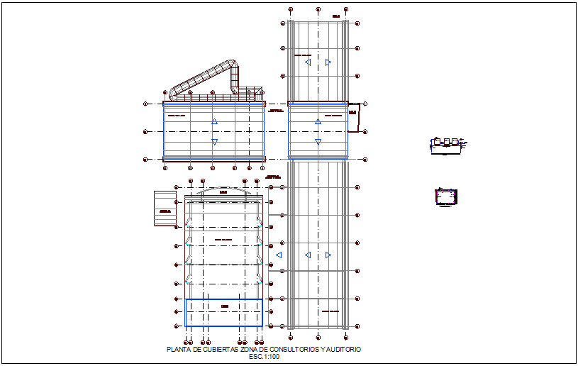 Cover plan consulting and audit area water line view for integral center dwg file