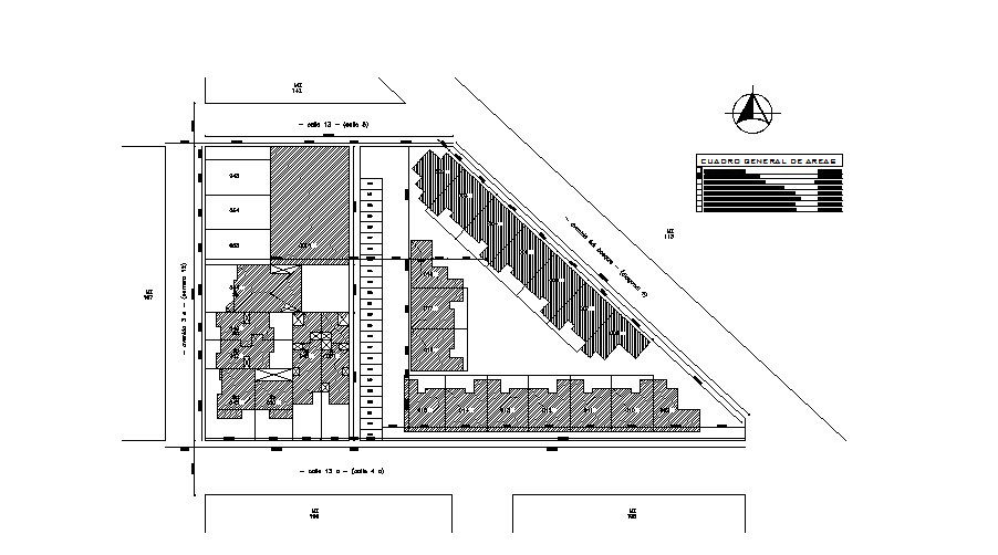 Cover plan structure details of culture center dwg file