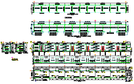 Covered Glass door detail design drawing of office design