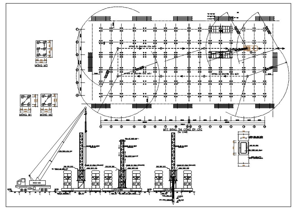 Crane Truck Site Work DWG File