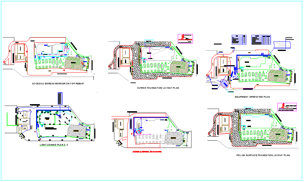 Crane and other arrangement plan for Tower